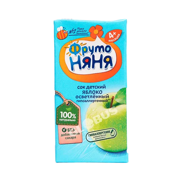 Сок дет.Фруто-няня яблоко с 3мес 200мл