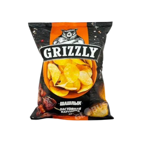 Чипсы Grizzly шашлык 100г п/п Казахстан 12
