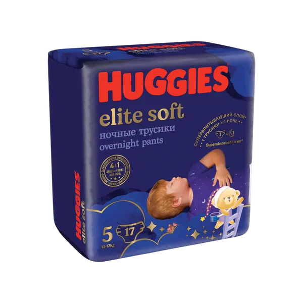 Трусики детск Huggies Elite Soft 12-17кг 17шт