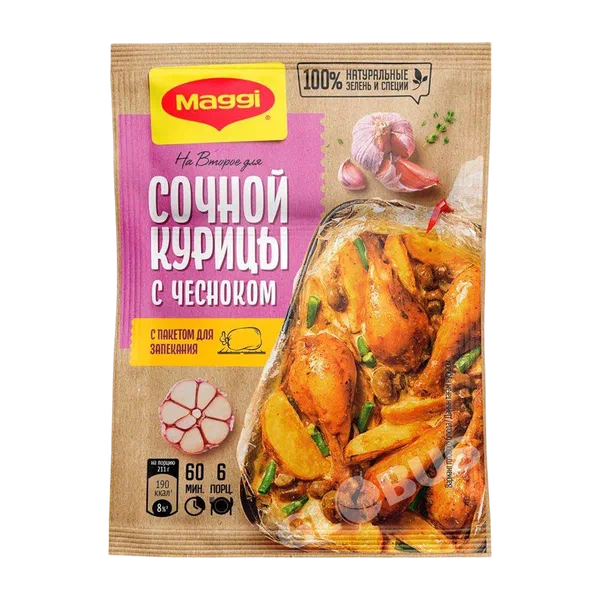 Maggi На 2-е сарымсак кошулган тоок эти үчүн татымал 38г