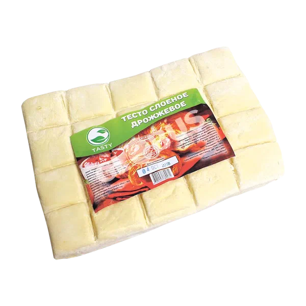 Тесто Tasty Слоеное Дрожжевое 900г