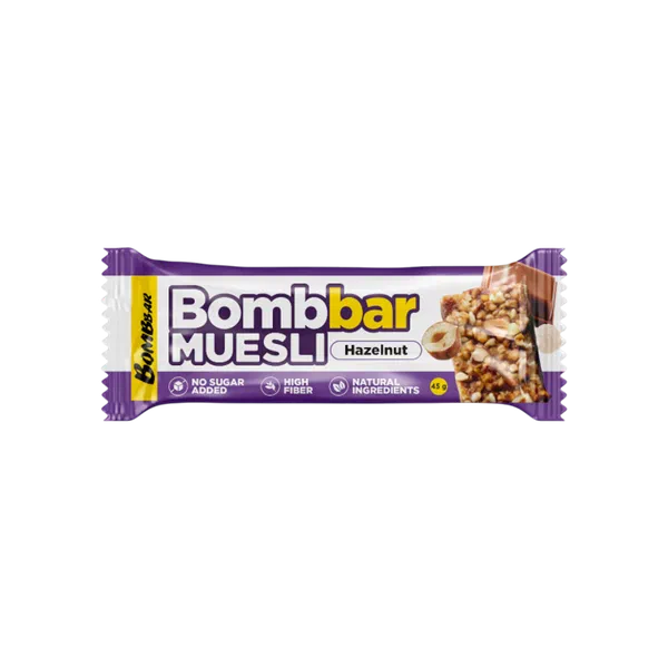 Bombbar мюсли коп дандуу токой жангак батончиги 45г