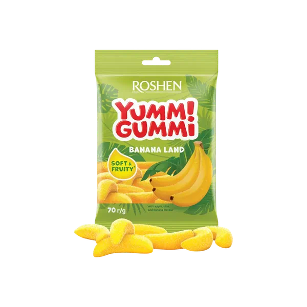 Мармелад Roshen Yummi Gummi Banana Land 70г