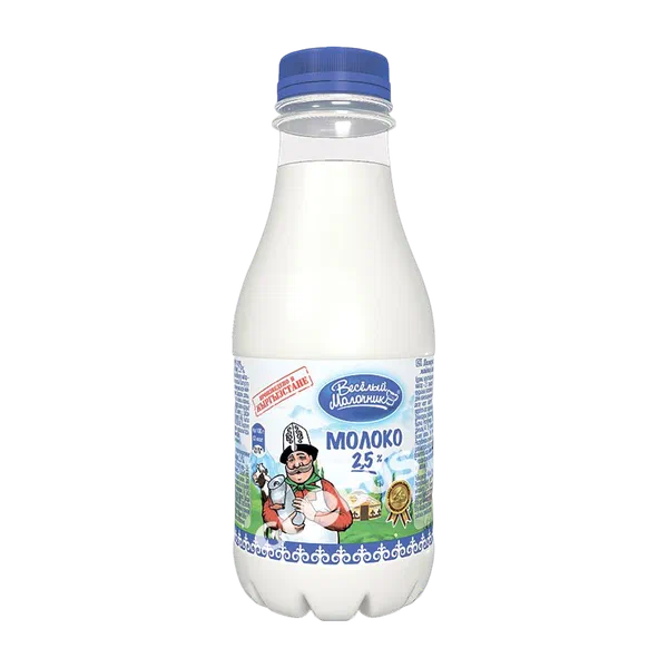 Молоко ВМ 2,5% 900г п/б Бишкексут