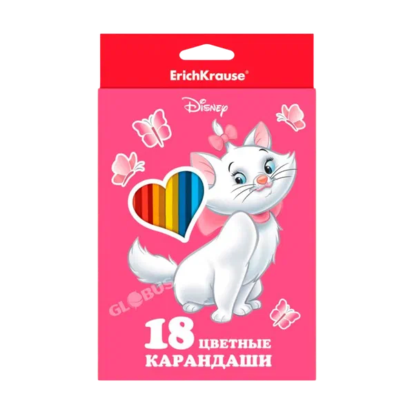 Карандаши цвет. EK Bts/Cat Marie 18цв. GL