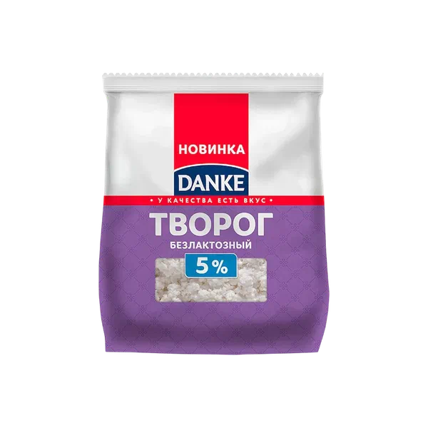 Творог Danke без лактозы 5% 350г