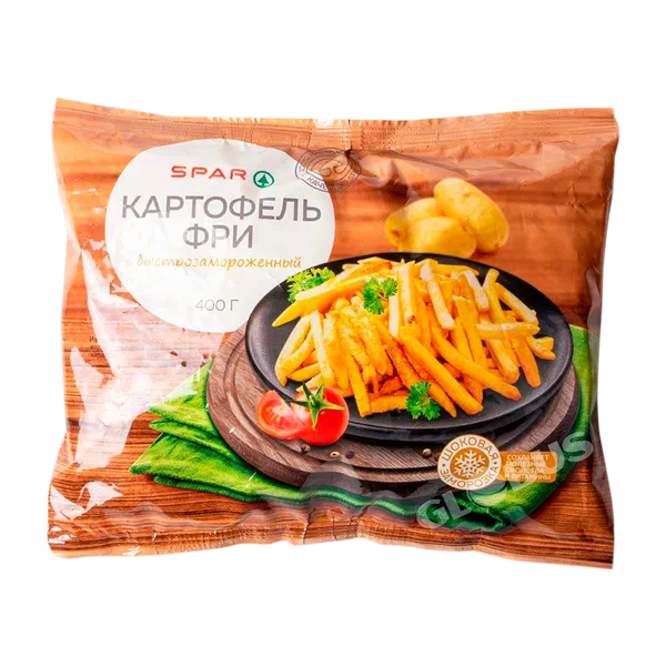 Картофель фри SPAR соломка заморож 400г ф/п SPR1