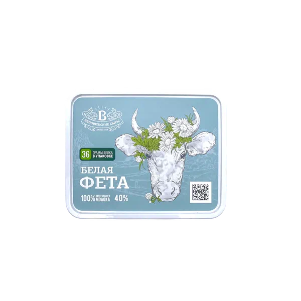 Сыр Белая Фета 40% 250г ванн РЦ