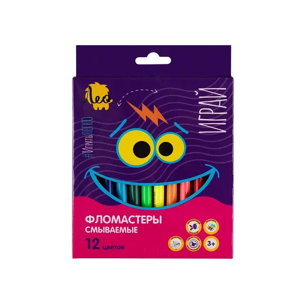 Лео Играй LPFP-12 фломастерлери 12 тустуу