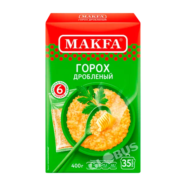 Горох Макфа дробленый 400г кор