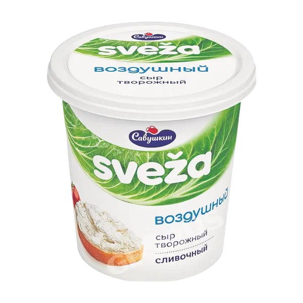 Сыр Савушкин Sveza Воздушный творожный слив. 60% 150г РЦ