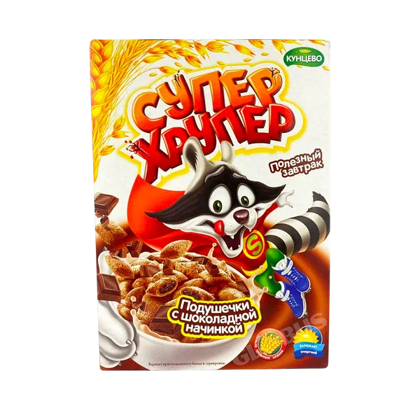 Подушечки Супер Хрупер с шок.начинкой 250г