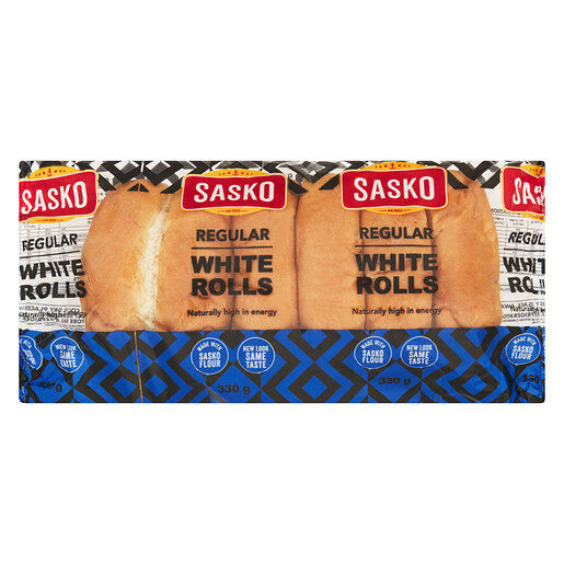 Sasko Regular White Long Rolls 6 Pack