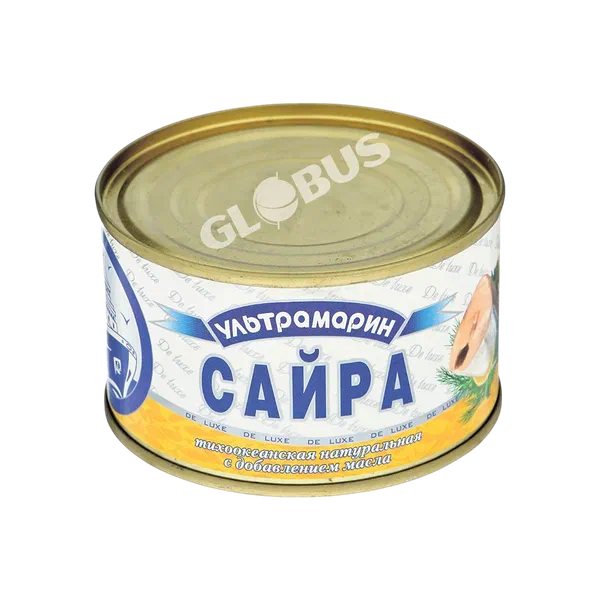 Сайра УМ тихоокеан. натур. с доб.масла 240г ж/б GL