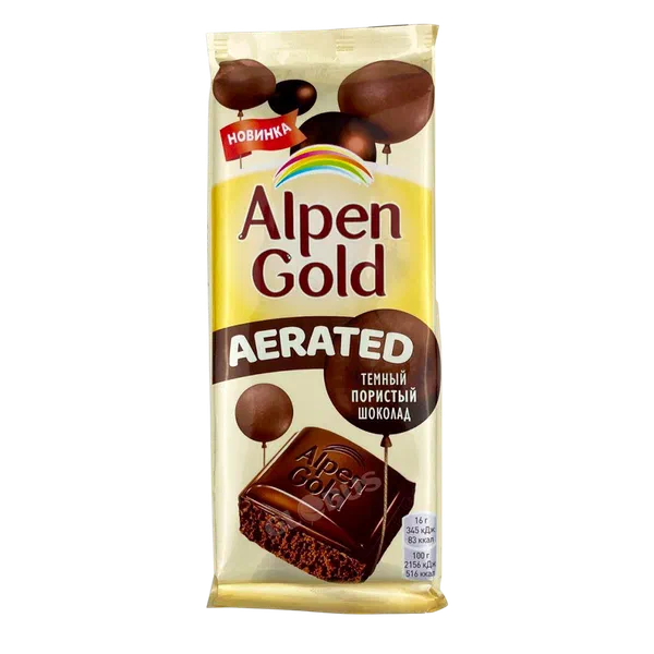 Шоколад Alpen Gold пористый темн 80г