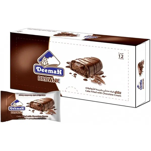 DEEMAH BROWNIE CAKE CHOCO 37G - MINI CHOCOLATE BROWNIE CAKE