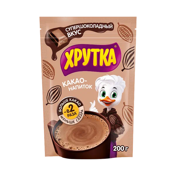 Хрутка супершоколадный какаосу 200г д/п