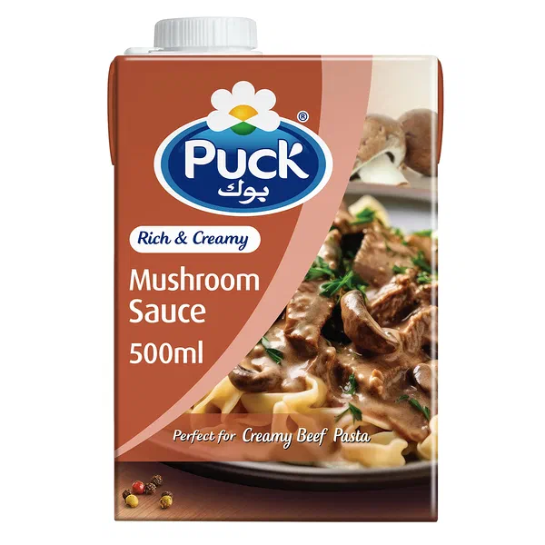 PUCK MUSHROOM CREAM SAUCE SAVORY BOTANICAL BLEND 500ML