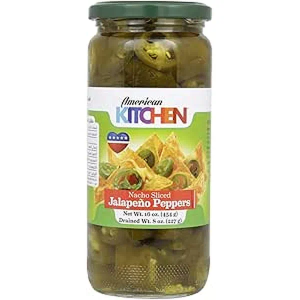 FRESHLY SLICED JALAPENO NACHO PEPPERS ZESTY HEAT 454G
