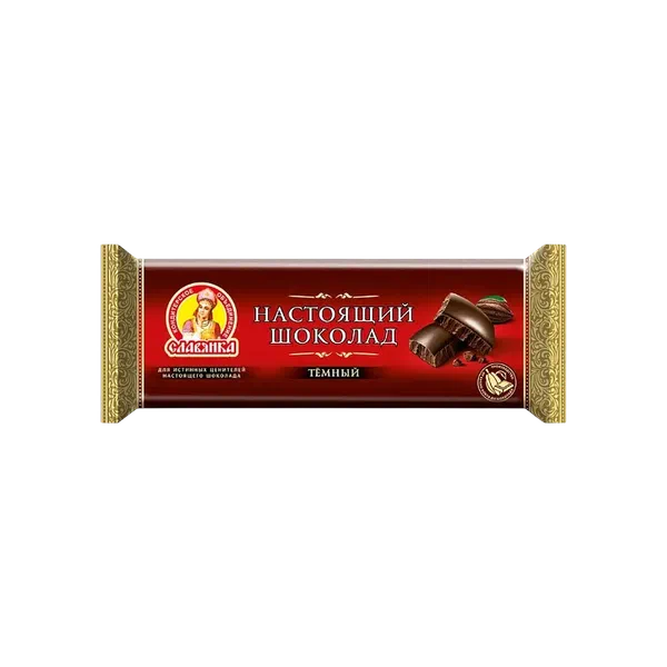 Славянка Настоящий темный 200г шоколады