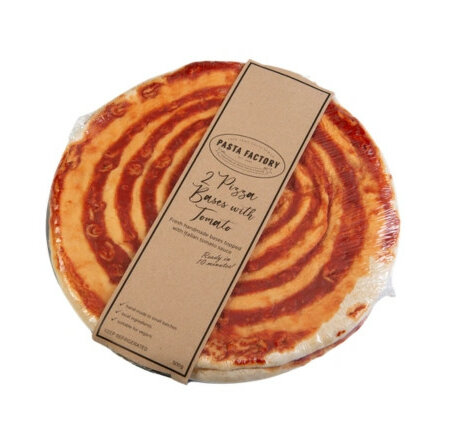 Pasta Factory Pizza Base with Tomato 2 Pack (Frozen)