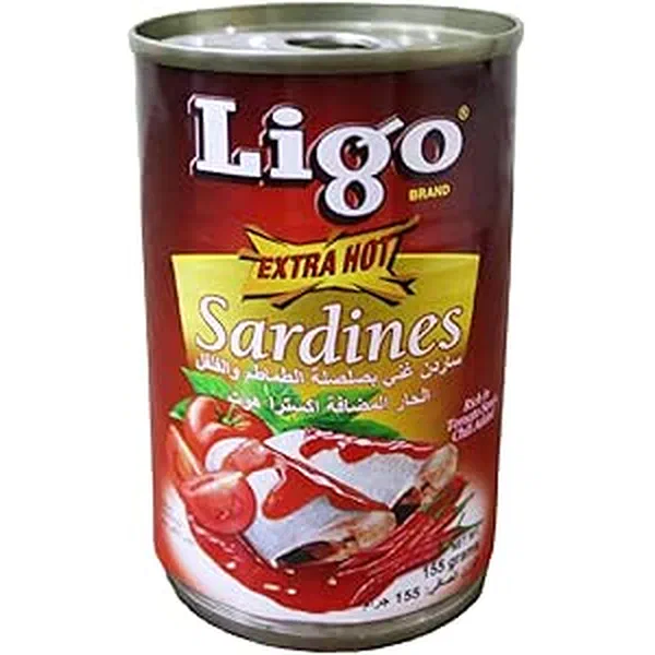 LIGO SARDINES IN TOMATO SAUCE WITH ZESTY CHILI 155G