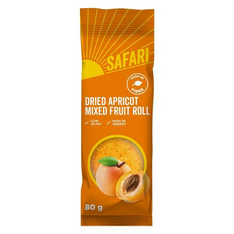 Safari Apricot Fruit Roll 80g