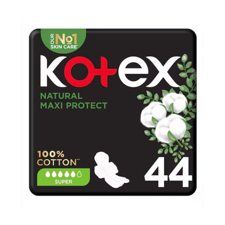 Kotex Maxi Cotton Natural Super 44 Pads