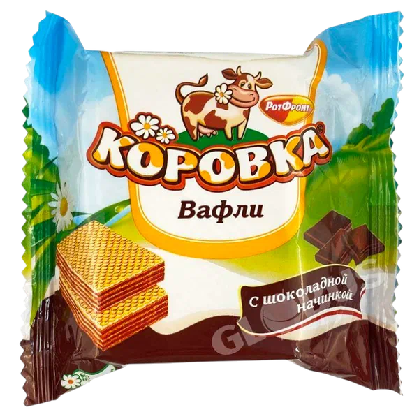 Вафли Коровка с шок. 75г ОК