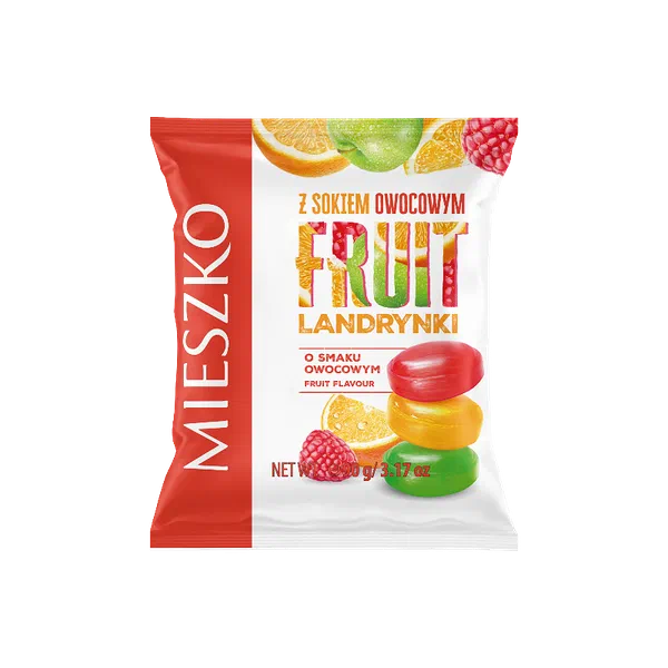 Леденцы Mieszko Landrynki Owocowe 90г