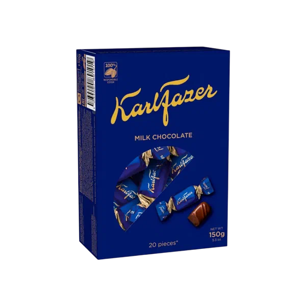 Конфеты шок Karl Fazer молочн 150г