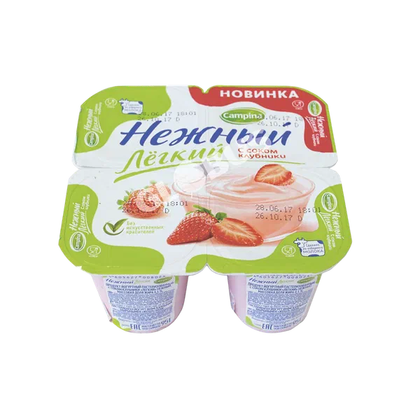 Йогурт Campina Нежный Клубника 0,1% 95г