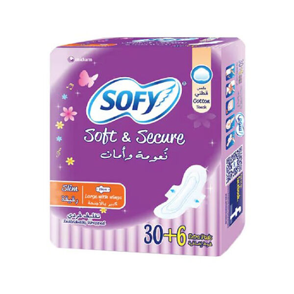 Sofy Wings Slim Lar.30+6Pads