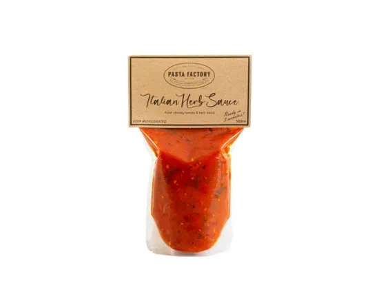 Pasta Factory Italian Herb Chunky Tomato 500ml (Frozen)