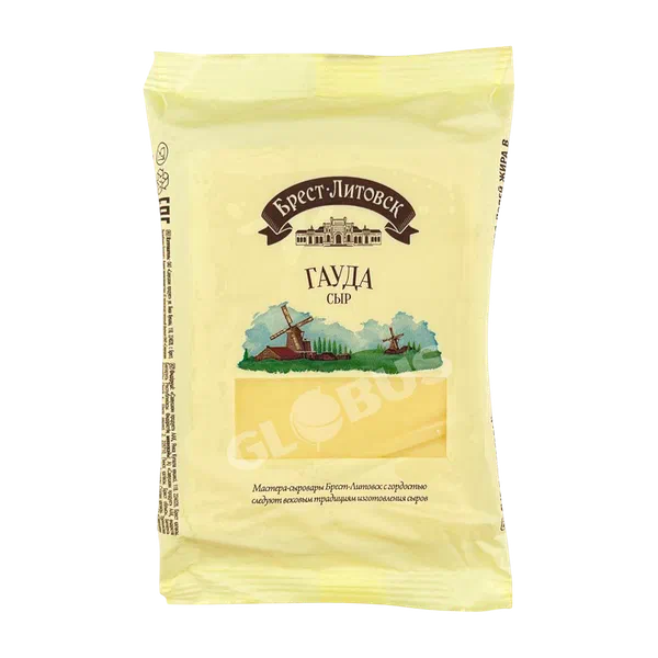 Сыр Брест-Литовск гауда 48% фас 200г РЦ