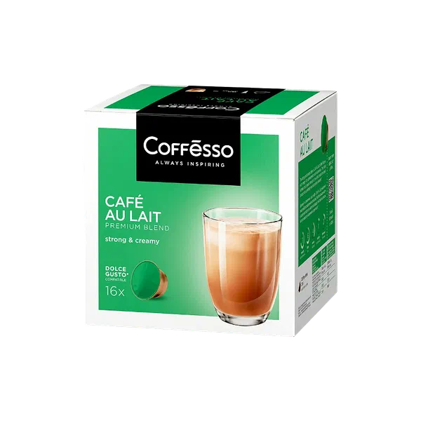 Кофе Coffesso Cafe au Lait в капуслах 16 шт /160г