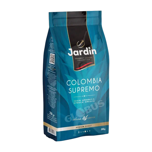 Кофе Jardin Colombia supremo молот. 250г в/у