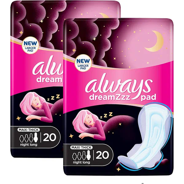 ALWAYS DREAMZZZ ALL-NIGHT PROTECTION WINGS PADS 20-COUNT
