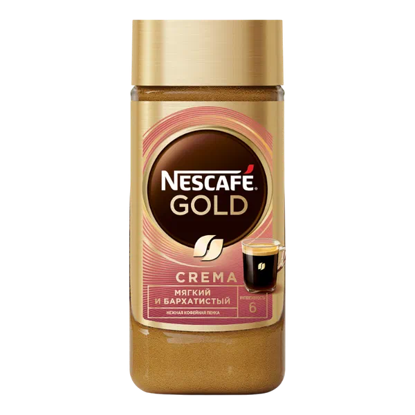 Nescafe Gold Crema эритме кофеси 85г ст/б