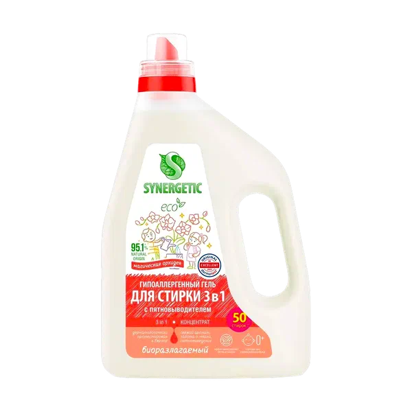 Synergetic 3в1 кир жуугуч гель 1,5л