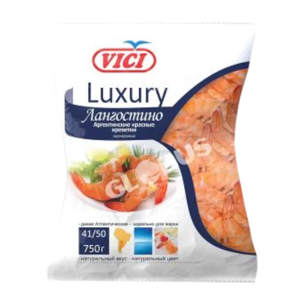Креветки Vici Luxury Аргентинские Лангостино в панцире заморож 750г