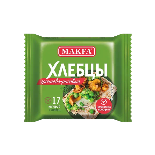 Хлебцы Makfa воздушные гречнево-рисовые 60г