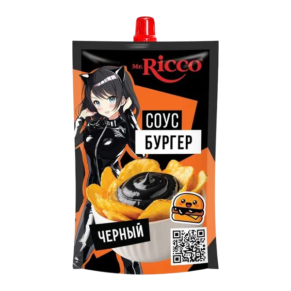 Соус Mr.Ricco Бургер 195г д/п черный