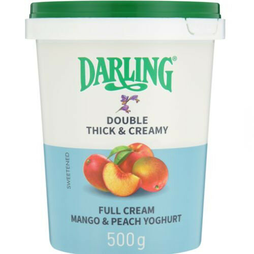 Darling Mango & Peach  Full Cream Yoghurt 500g