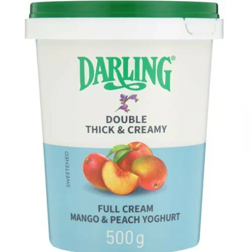 Darling Mango & Peach  Full Cream Yoghurt 500g