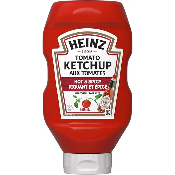 HEINZ HOT AND SPICY TOMATO KETCHUP TRADITIONAL AROMATIC 460G