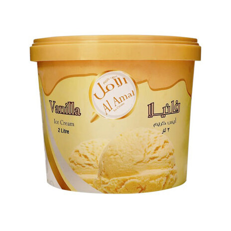 Al Amal Ice Cream Vanilla 2L