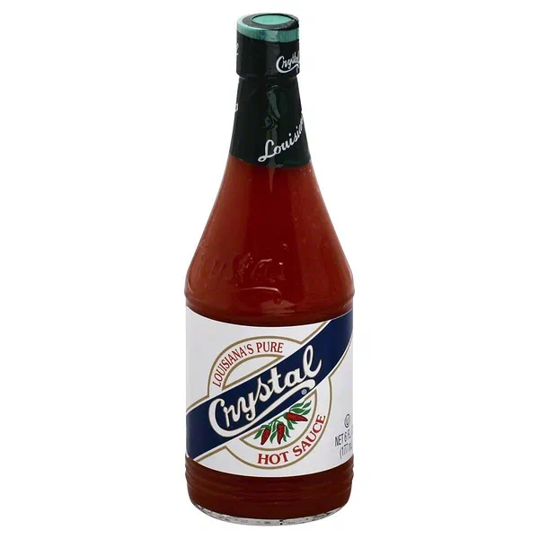 CRYSTAL TRADITIONAL HOT SAUCE PORTABLE RED PEPPER GLAZE 3OZ