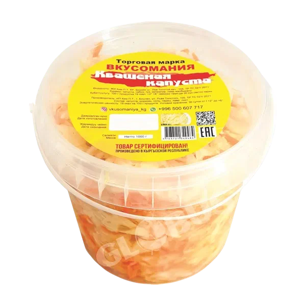 Вкусомания туздал капустасы 1кг