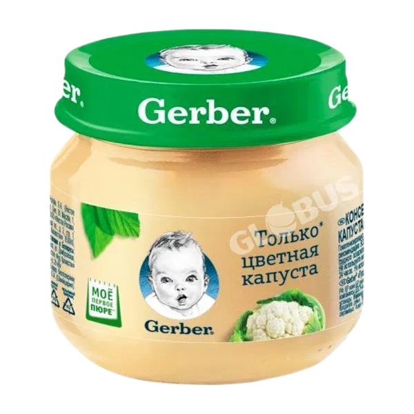 Gerber түст. капуста балдар маңызы 4 айдан 80г 